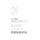 lámpara de mesa Selene Bossa Nova Ø15 H 21cm en ámbar vidrio soplado Viadurini