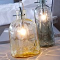 lámpara de mesa Selene Bossa Nova Ø15 H 21cm en ámbar vidrio soplado
