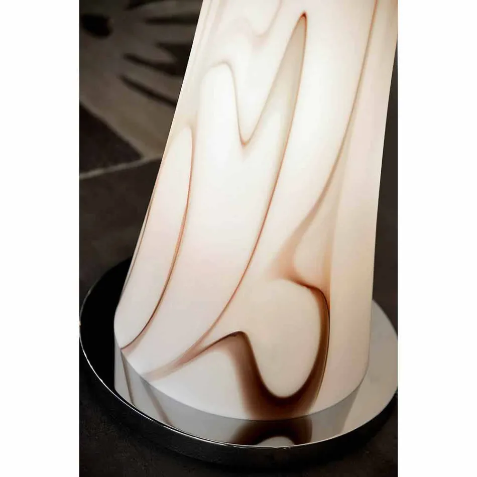 Selene de reloj de arena lámpara de pie vidrio soplado H175cm Ø36 Viadurini