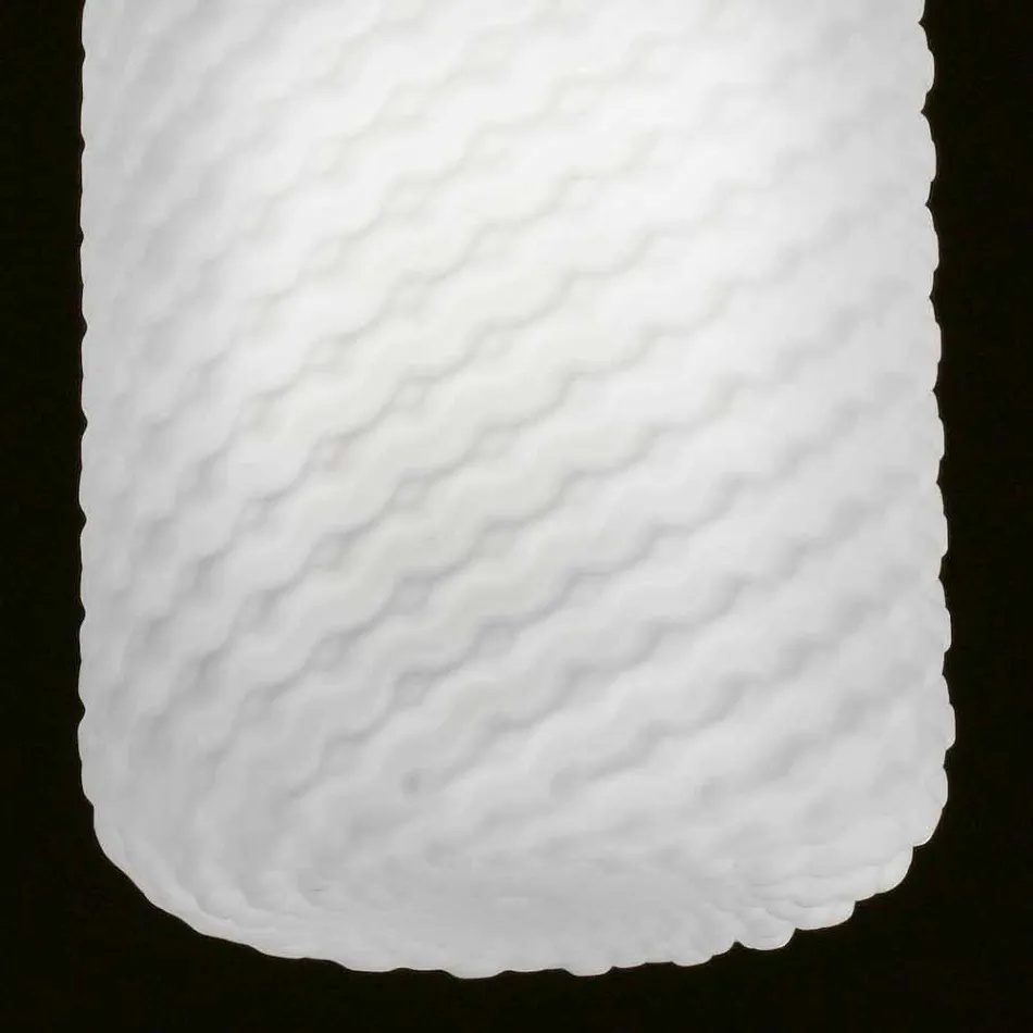 Lámpara de techo Selene Domino soplado Ø21 H 27/140 cm cristal Viadurini