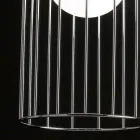 Selene Kluvì lámpara de techo de vidrio soplado Ø19 H 27 / 150cm Viadurini