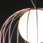 Selene Kluvì lámpara de techo de vidrio soplado Ø54 H 70 / 200cm Viadurini