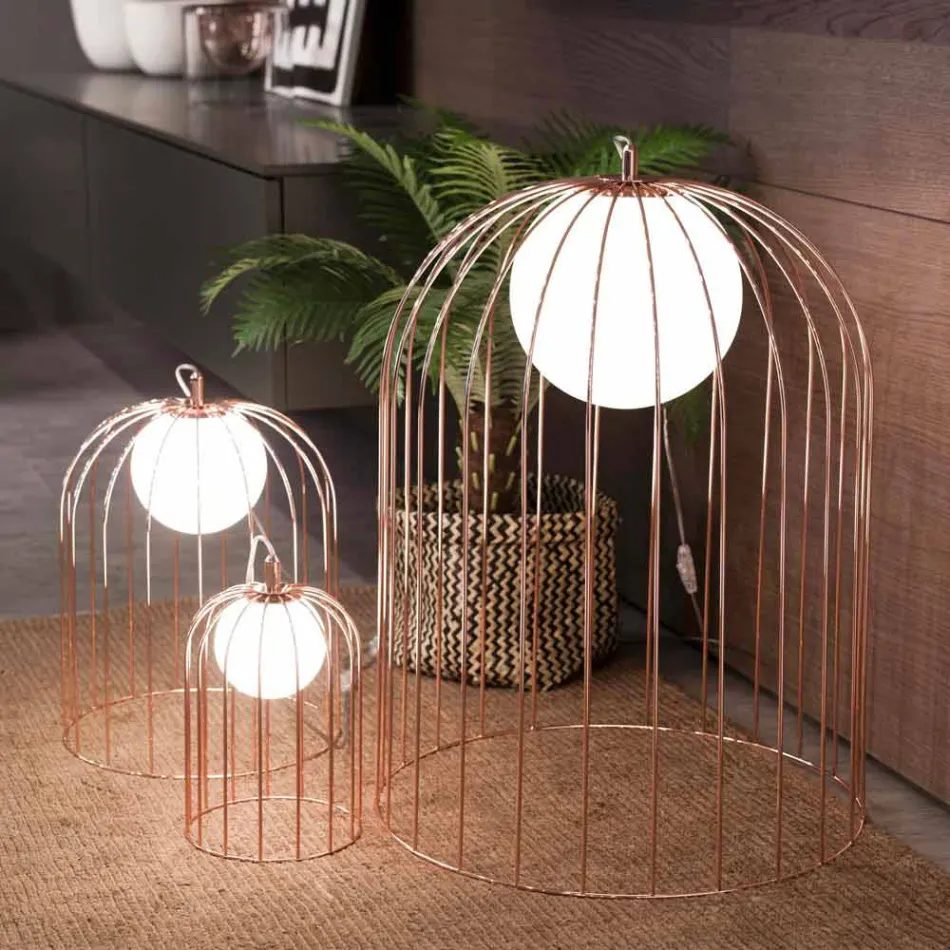 lámpara de mesa Selene Kluvì contemporánea en vidrio soplado Ø33 H41cm Viadurini