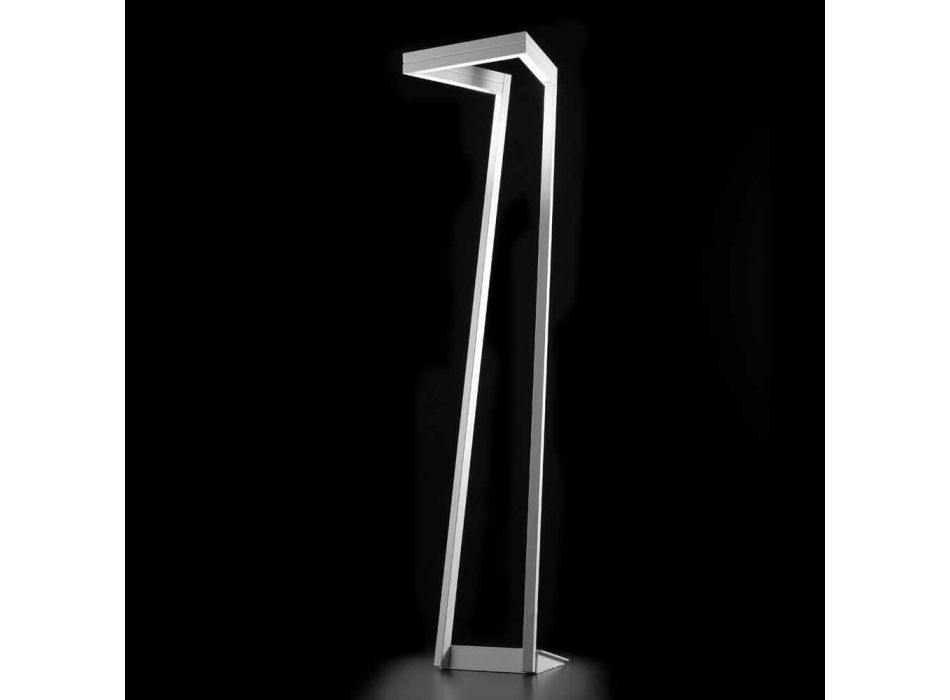 Selene mi manera LED blanco lámpara de pie H180cm 40x40, fabricado en Italia Viadurini