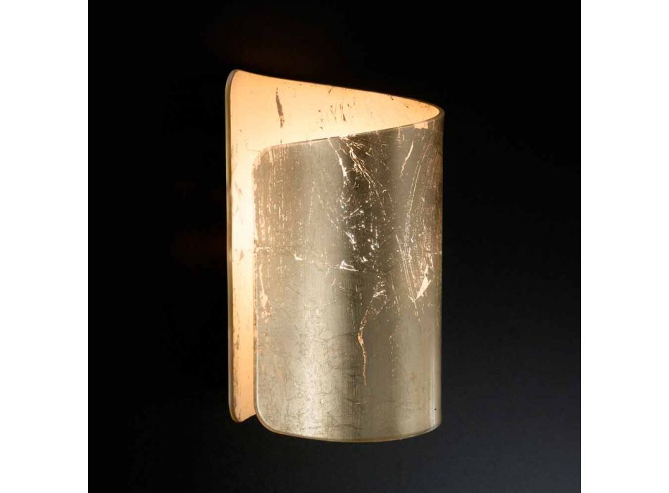 Selene Papiro de cristal apliques de diseño moderno fabricado en Italia Viadurini