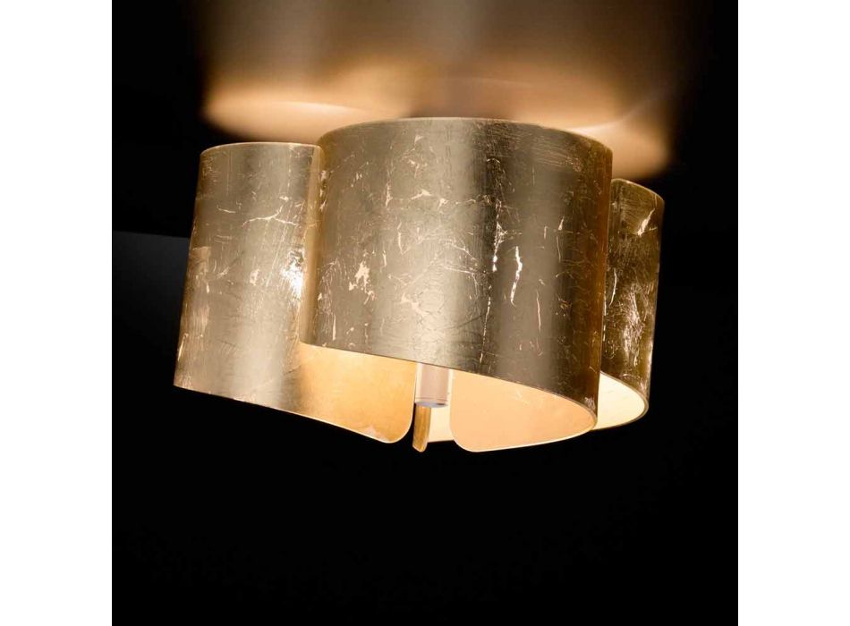 Selene Papiro cristal de la lámpara de techo fabricado en Italia Ø46 H28cm Viadurini