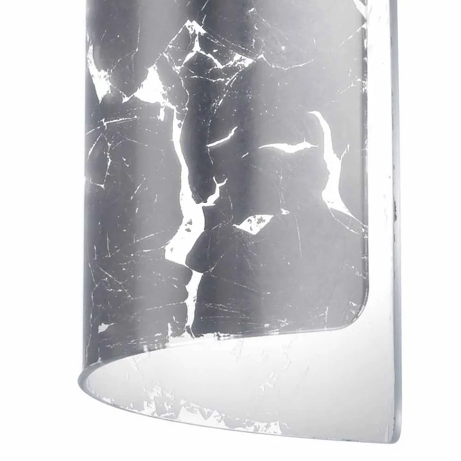 Selene Papiro moderna lámpara colgante de cristal Ø15 H 125cm Viadurini