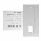 Selene Papiro moderna lámpara colgante de cristal Ø26 H 125cm Viadurini