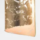 Selene Papiro cristal de la lámpara de techo Ø15 H30cm, fabricado en Italia Viadurini