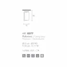 Selene Papiro cristal de la lámpara de techo Ø15 H30cm, fabricado en Italia Viadurini