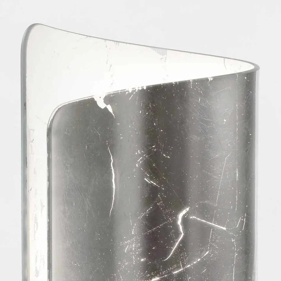 Selene Papiro cristal de la lámpara de mesa de diseño Ø15 H38cm Viadurini