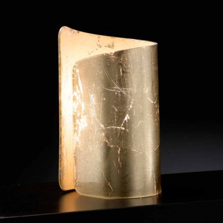 Selene Papiro de cristal lámpara de mesa hecho en Italia 15x14xH25cm Viadurini