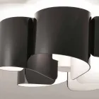 Selene Papiro luz de techo de cristal modernas Ø65 H28cm, fabricado en Italia Viadurini