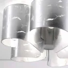 Selene Papiro luz de techo de cristal modernas Ø65 H28cm, fabricado en Italia Viadurini