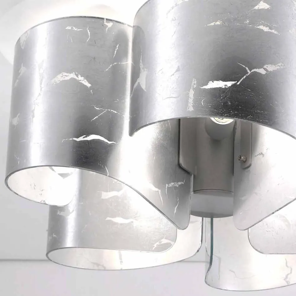 Selene Papiro luz de techo de cristal modernas Ø65 H28cm, fabricado en Italia Viadurini