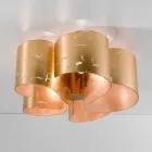 Selene Papiro luz de techo de cristal modernas Ø65 H28cm, fabricado en Italia Viadurini