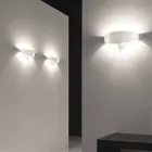 Selene Escudo applique moderno diseño de acero pintado Viadurini