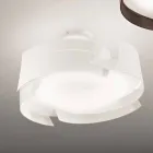 de acero del techo Selene Vultur hecho en Italia O47 H 25cm Viadurini