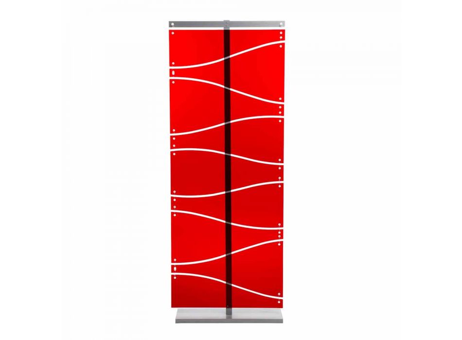Cabina de diseño moderno en metacrilato de color rojo o satén Evelyn Viadurini