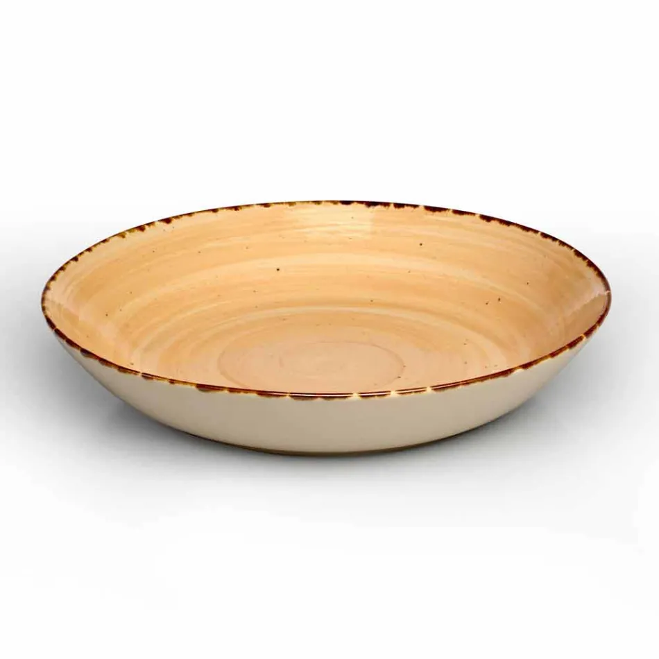 Servicio 12 Placas Rectangulares y Redondas de Diseño Moderno en Gres - Simba Viadurini