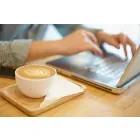 Juego de 18 tazas de té con azucarero y bandeja de porcelana - Lucerna Viadurini