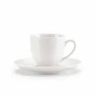 Juego de 18 tazas de té con azucarero y bandeja de porcelana - Lucerna Viadurini