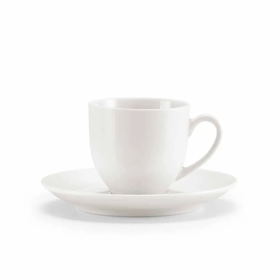 Juego de 18 tazas de té con azucarero y bandeja de porcelana - Lucerna Viadurini