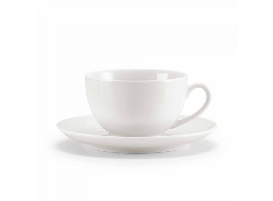 Juego de 18 tazas de té con azucarero y bandeja de porcelana - Lucerna Viadurini