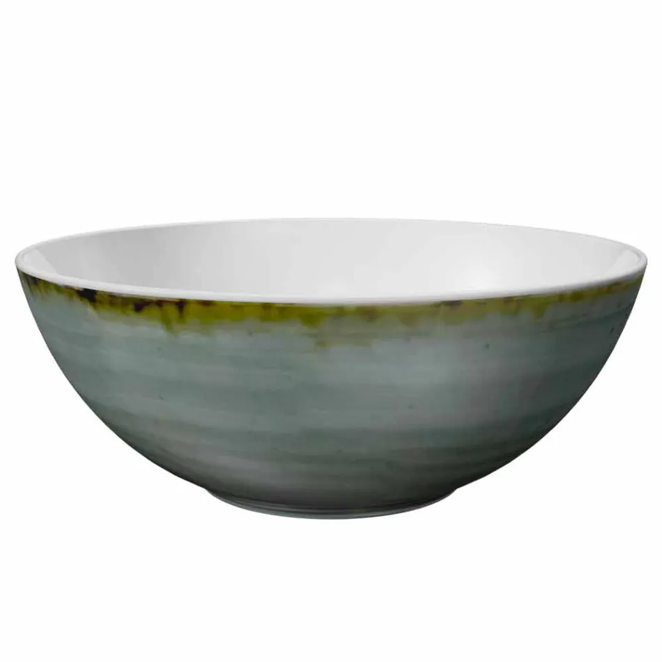 Servicio 6 Cuencos para Helados y 2 Cuencos en Porcelana Coloreada - Rurolo Viadurini