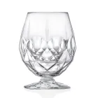 Servicio de Vasos de Licor Low Glass en Eco Crystal 12 Pzs - Bromeo Viadurini