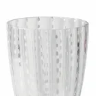 Servicio de vasos de agua de vidrio coloreado con lunares, 12 piezas - Botswana Viadurini