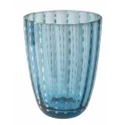 Servicio de vasos de agua de vidrio coloreado con lunares, 12 piezas - Botswana Viadurini