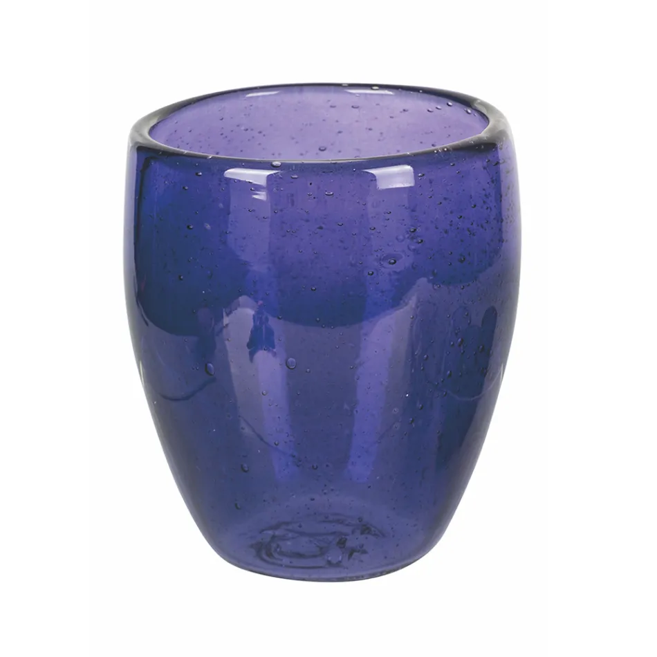 Vasos de agua de vidrio soplado de colores de 12 piezas - Guerrero Viadurini