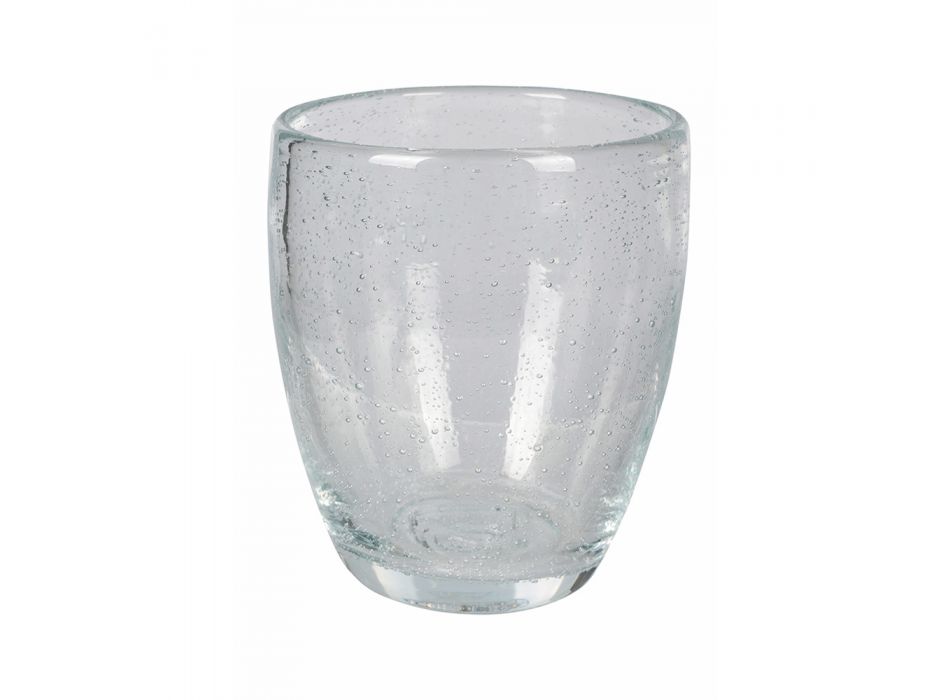 Vasos de agua de vidrio soplado de colores de 12 piezas - Guerrero Viadurini