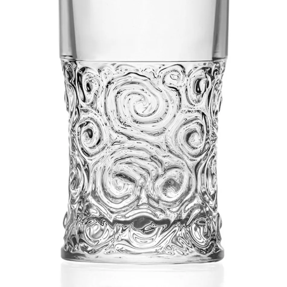 Servicio de Vasos Highball en Eco Crystal Audace Decoración 12 Piezas - Ritmo Viadurini