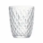 Juego de Vasos en Vidrio Color y Tallado Agua 12 Piezas - Brillo Viadurini