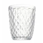 Juego de Vasos en Vidrio Color y Tallado Agua 12 Piezas - Brillo Viadurini