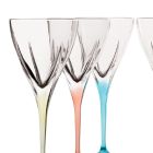 Juego de copas de vino de cristal, color ecológico o transparente, 12 piezas - Amalgama Viadurini