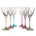 Juego de copas de vino de cristal, color ecológico o transparente, 12 piezas - Amalgama