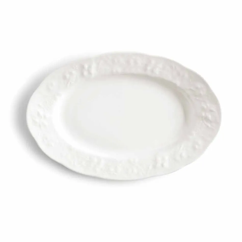 Servicio Completo de Desayuno 22 Piezas en Porcelana Blanca - Gimignano Viadurini