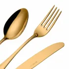 Juego completo de cubiertos de acero inoxidable de diseño de lujo de 24 piezas - Boss Viadurini