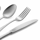 Juego completo de cubiertos de acero inoxidable de diseño de lujo de 24 piezas - Boss Viadurini