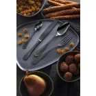 Juego completo de cubiertos de acero inoxidable de diseño de lujo de 24 piezas - Boss Viadurini