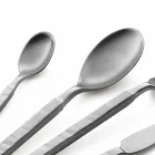 Juego completo de cubiertos de acero 24 piezas Diseño Made in Italy - Tricky Viadurini