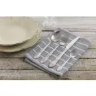 Cubiertos de Servicio Completo en Diseño de Acero Satinado 24 Piezas - Fantasía Viadurini