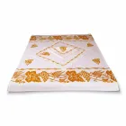 Servicio de desayuno de lino con una sola pieza hecha a mano - Marcas Viadurini