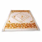 Servicio de desayuno de lino con una sola pieza hecha a mano - Marcas Viadurini