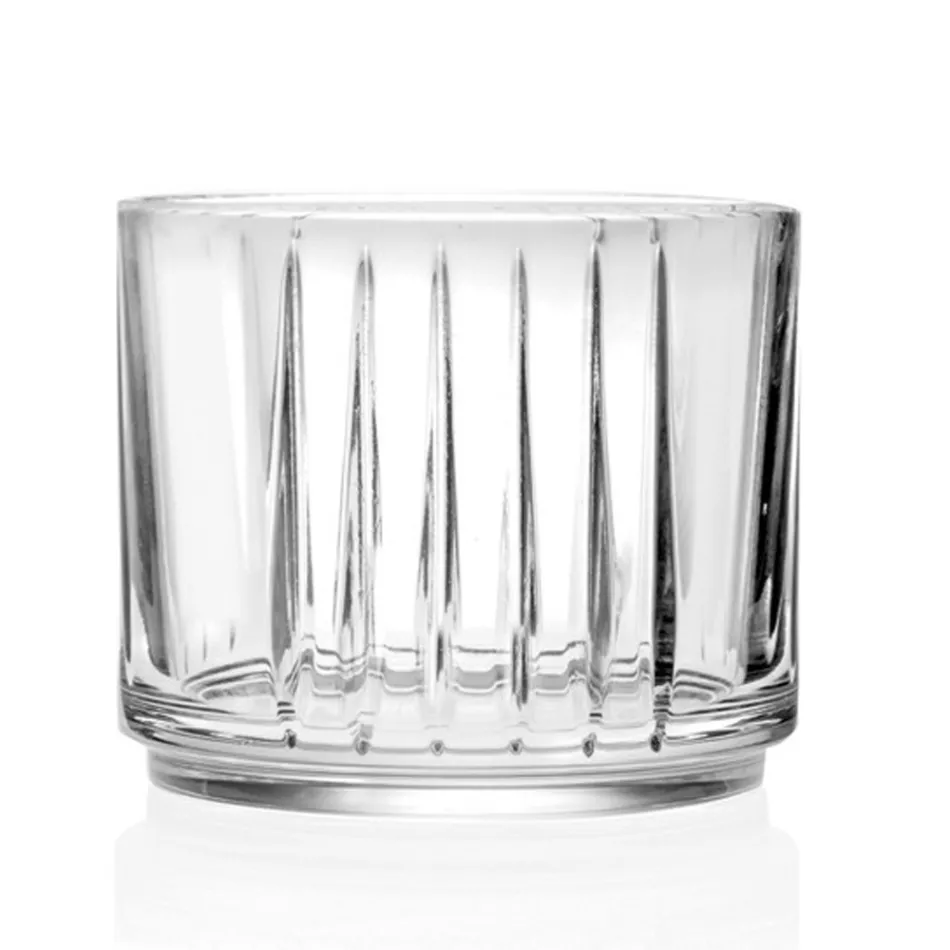 Set de Licor en Cristal Ecológico Apilable 3 Piezas - Spicco Viadurini
