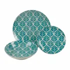 Servicio de mesa completo en porcelana de colores 18 piezas - Indonesia Viadurini