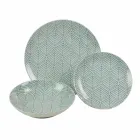 Servicio de mesa completo en porcelana de colores 18 piezas - Indonesia Viadurini